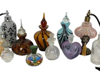 Victorias Secret, Seagull Pewter, More Glass Perfume Bottles