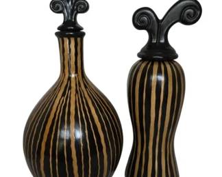 Decorative Black Brown Vases