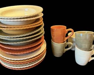 Roscher Co. Dinner Plates, Pasta Bowls,  Coffee Mugs