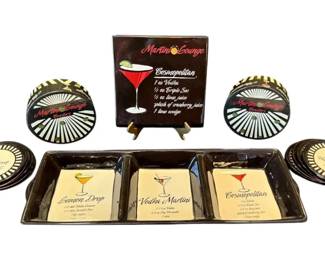 Style By Lava Martini Lounge Coasters, Serving Dishes