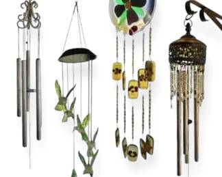 4 Hanging Outdoor Windchimes