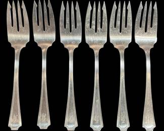 Gorham Fairfax Sterling Silver 6 Forks 183g Total