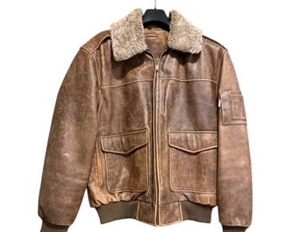 Mens Roundtree  Yorke Leather Jacket L