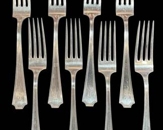 Gorham Fairfax Sterling Silver 7.5 Forks 369g Total