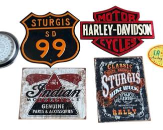 HarleyDavidson Metal Wall Signs  Thermometer