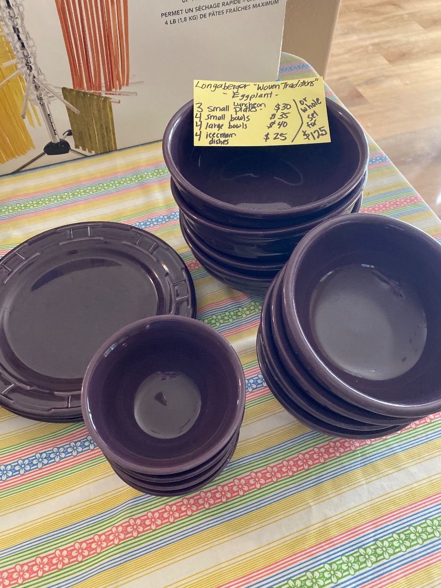 Longaberger pottery dishes 