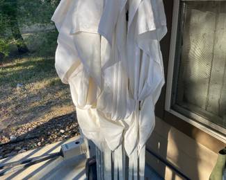 10ft x 15ft canopy!  Heavy Duty!!!  Able to replace pieces as needed rather than throwing the whole thing out when 1 leg breaks.  