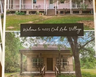 Main House (pink) and Guest House (brown)