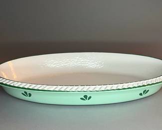 Vintage DRU Holland Mint Green Tulip Casserole