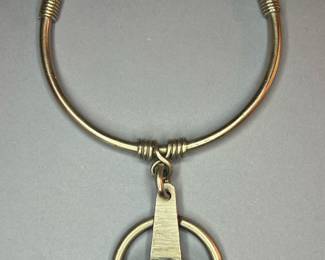 Modernist Studio Made Runway Necklace 