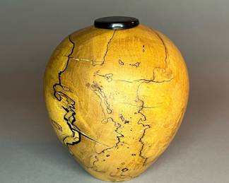 Turned Wood Urn