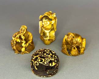 Vintage Hand Carved Netsukes