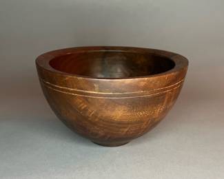 Vintage Liam O'Neill Hand Turned Wooden Bowl
