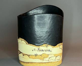 Art Pottery Vase Signed by Rick Schlag 