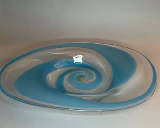 Signed  Robert Eickholt Studio Art Glass Bowl 