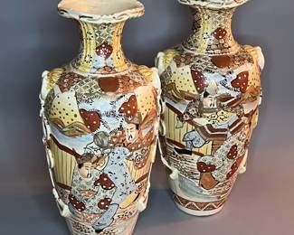 Pair of Satsuma Vases (sold separately)