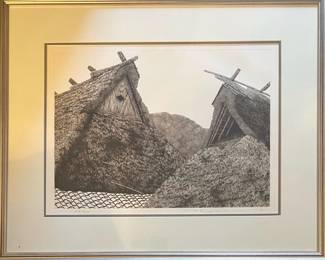 “Miyama Roofs No 1” by Tanaka Ryohei (1933–2019)