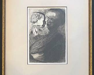 Käthe Kollwitz: Mother with Child in Her Arms (Mutter mit Kind auf dem Arm)