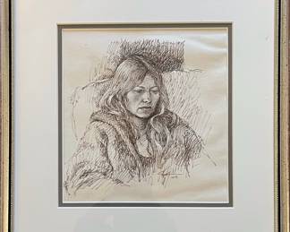 Ink on Paper, Signed 