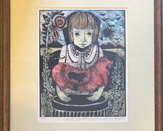 Louise August “Child with Pet” 