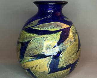 Steven Bradshaw Studio Art Glass Vase