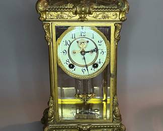 Ansonia Crystal Regulator Clock