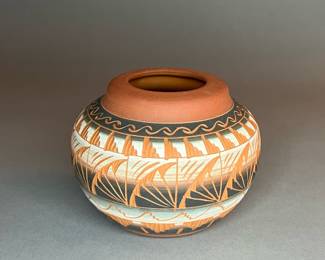 Navajo Pottery Vase Signed by Ella Cadman
