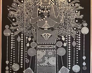 Mid Century Modern Roger Coast Etching Plate 