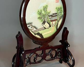 Double Sided Silk Embroidery Table Screen 