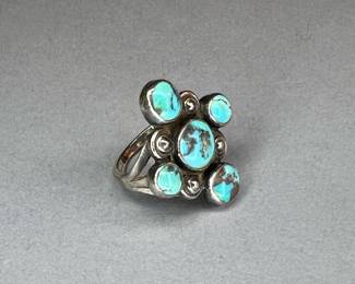 Native American Sterling Turquoise Ring