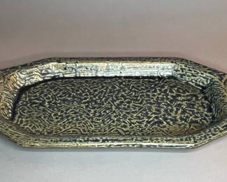 Signed Tom Clarkson Art Pottery Tray