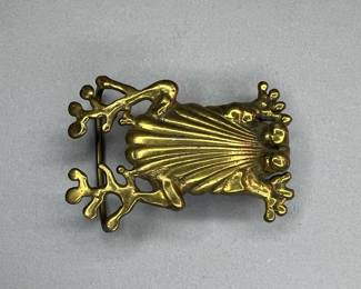 Attributed to David Yurman Vintage Frog Belt Buckle 