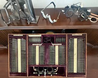 Antique Optometrist Kit made by Julius King Optical Co. 