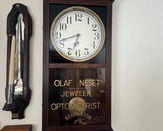 Antique Sessions Wall Mount Regulator Clock 