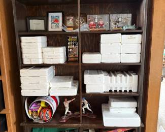 sports memorabilia, stadium replicas, baseball helmets, cars, reds bobbleheads