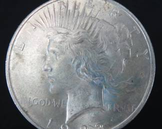 Circulated 1922 Peace Silver Dollar
