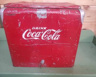 Vintage Metal Coca-Cola Cooler