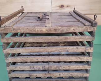 Rustic Wooden Egg Carrier