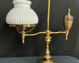  02 Electric Brass Student Lamp 
