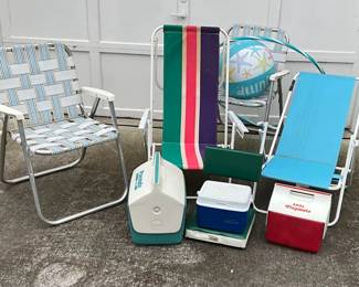 Beach Chairs Coolers
