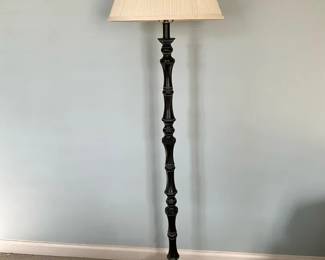 Black Wooden Floor Lamp