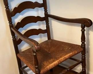 Wooden Ladder Back Armchair