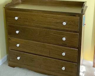 Dresser With White Knobs