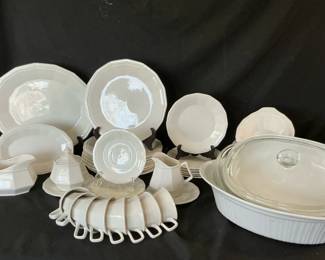 White Dishes Set