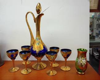 Murano decanter set