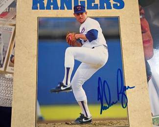 Nolan Ryan Autographed 1992 yearbook 