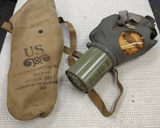 Vintage military gas mask