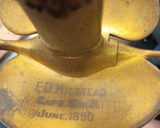 1890 Auburn University cadet sword with cadet photo of sword 