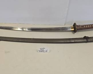 WW2 NCO katana with matching serial number on sheath 