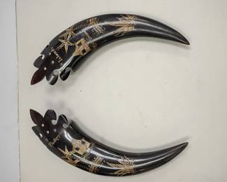 Carved horn